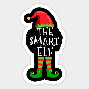 Smart Elf Family Matching Christmas Group Funny Gift Sticker